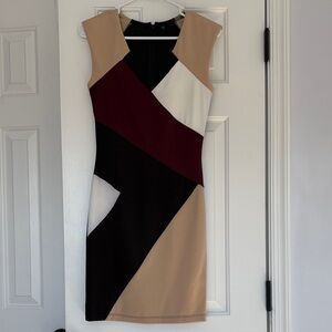 Colorblock Sleeveless Dress (Guess) size S